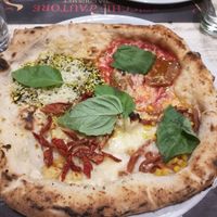 Vegan Pizza. 4 types: Diavola, Mimosa, 4 Cheeses, Bronte at Spicchi d'Autore in Naples