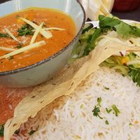 Yummy but forgot the name. Tell them to avoid dairy sauces for salads and dips at Safran in Ingolstadt