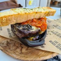 Eggplant dish at Habana Beach in The Hague