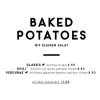 baked potatoes at TamTam in Ingolstadt