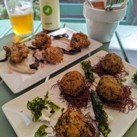 Croquetas de setas / Croquetas de mar at Brio in Tarifa