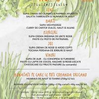 Menu at Soopy in Brasov