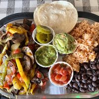 Mushroom fajitas   at Cowgirl BBQ in Santa Fe