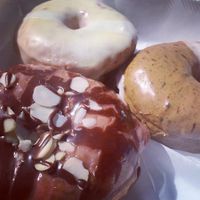 Chocolate cherry, lemon, vanilla coffee  at Joyfully Baked in Gainesville