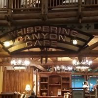 Restaurant is inside the resort at Walt Disney World - Whispering Canyon Cafe in Lake Buena Vista