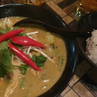 Green curry with planted chicken at Nooch - Badenerstrasse in Zurich