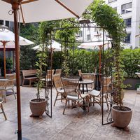 Outdoor seating at Nooch - Badenerstrasse in Zurich