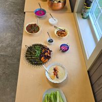 Greenhorn catered event with 14 different items, all which were fantastic (yes, I tried at least a bit of each one). at Greenhorn in Bluffton