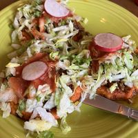 Vegan Ground Beef Sopes  at Maria's Mexican Restaurant in South Lake Tahoe