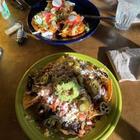 Vegan nachos and sopas  at Maria's Mexican Restaurant in South Lake Tahoe