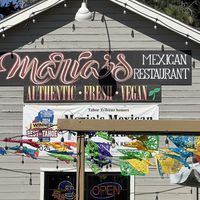 Says “vegan” on the signage   at Maria's Mexican Restaurant in South Lake Tahoe