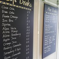 Drinks menu at Oppa in St Andrews