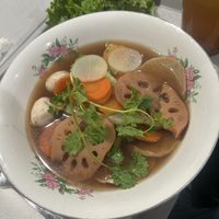 Beef pho  at  Van Nien Vegan Baguette Food Coffee Tea in Portland