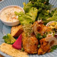 lunch plate set at Vegeto LIKO in Sendai