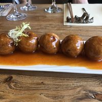 Fish balls, yum, that sauce!  at RúShì Shū 如是蔬 in Sanya