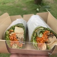 Kale wrap at Why＿? in Tokyo