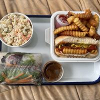 Spring rolls are my fav plus the summer special: macaroni salad  at Loving Hut - Ledgewood in Ledgewood