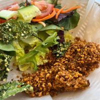 RAW Avocado "fries" coated in walnut! Truly delicious!  at Loving Hut - Ledgewood in Ledgewood