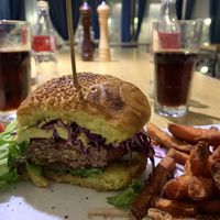 Inside of this burger  at Restoran ŠtoRiJa in Rijeka