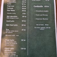 Menu 6 mai 2024 at Cafe Fleuri in Odense