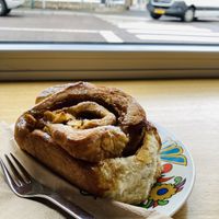 Cinnamon bun   at Carli's Coffee in Echternach
