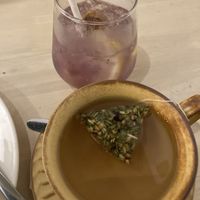Lychee lemonade and ginger lemongrass tea  at b twelve in Kuantan