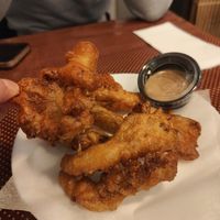 Tempura mushrooms 50dkk at La Tre Vietnamese Street Kitchen in Copenhagen