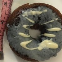 This give you an idea of its size--about 3 inches from end to end. at Planet Bake in New York City