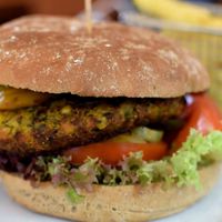 Pesto burger at Das Meyers in Cochem
