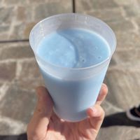 Blue milk!  at Walt Disney World - Milk Stand in Lake Buena Vista