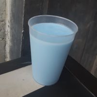 (Blue) coconut & rice milk blend w/ flavors of dragon fruit, pineapple, lime, & watermelon at Walt Disney World - Milk Stand in Lake Buena Vista