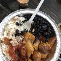 Caribbean beans and rice bowl. Tasty ! at The Floribbean in St Petersburg