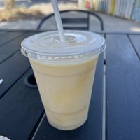 Coconut drunk mixed with the mango drink!! Like dessert!  at The Floribbean in St Petersburg