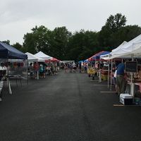 Parking lot location  at Stow Farmers Market in Stow