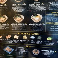 Menu  at Ramen Ya in Nantes