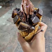 Waffle cone at Sweet Journey Soft Serve in Kailua Kona