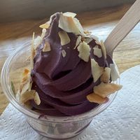Ube with toasted coconut   at Sweet Journey Soft Serve in Kailua Kona
