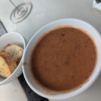 Side of tomato soup at Sweet Journey Soft Serve in Kailua Kona