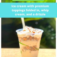 The ultimate dessert. Ice cream folded and blended with handcrafted dessert delights.  at Sweet Journey Soft Serve in Kailua Kona