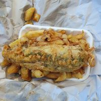 Banana blossom fish at Y Pass in Ledbury