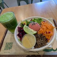Healing salad bowl at Green & Protein in Tirana