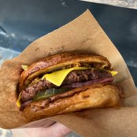 Bourbon burger  at Souls - Torvehallerne in Copenhagen