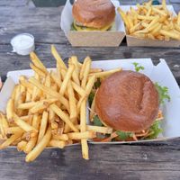 Chicken burger and bbq burger  at Souls - Torvehallerne in Copenhagen