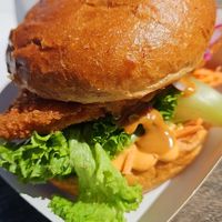 Delicous vegan schnitzel burger at Souls - Torvehallerne in Copenhagen