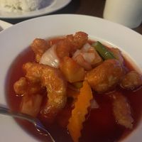 Crispy Sweet n Sour King Praws  at The Orchid Vegan Restaurant in York
