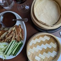 Duck pancake at The Orchid Vegan Restaurant in York