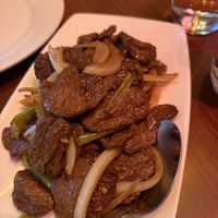 Mongolian beef  at The Orchid Vegan Restaurant in York
