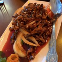 Crispy shredded beef  at The Orchid Vegan Restaurant in York