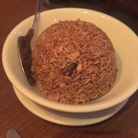 Shiitake fried ricee  at The Orchid Vegan Restaurant in York