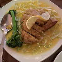 Lemon “chicken"  at The Orchid Vegan Restaurant in York